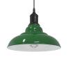 Adjustable Gloss Green Pendant Lamp E27 - Vintage Design