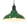 Adjustable Gloss Green Pendant Lamp E27 - Vintage Design