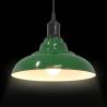 Adjustable Gloss Green Pendant Lamp E27 - Vintage Design