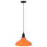 Adjustable Pendant Lamp E27 Gloss Orange Ø 31 cm - Vintage Style