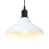 Vintage Adjustable Pendant Lamp E27 Gloss White 31cm | HiPoMarket