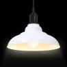 Vintage Adjustable Pendant Lamp E27 Gloss White 31cm | HiPoMarket