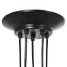 Vintage Pendant Lamp with 5 E27 Holders - Black Metal | Hipomarket