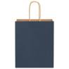 Durable Blue Paper Bags with Handles - 50 pcs | HipoMarket UK