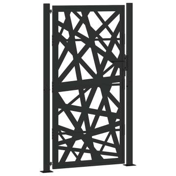 Garden Gate Black 105x180 cm Steel Light Design | HipoMarket