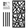 Garden Gate Black 105x180 cm Steel Light Design | HipoMarket