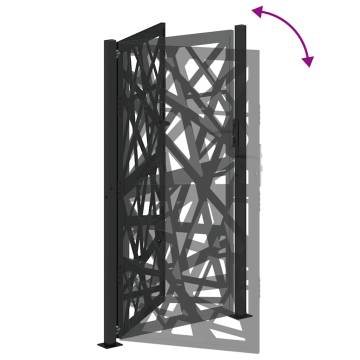 Garden Gate Black 105x180 cm Steel Light Design | HipoMarket