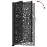 Garden Gate Black 105x180 cm Steel Flame Design | HipoMarket