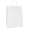 Buy 50 White Paper Bags with Handles - Eco-Friendly & Versatile