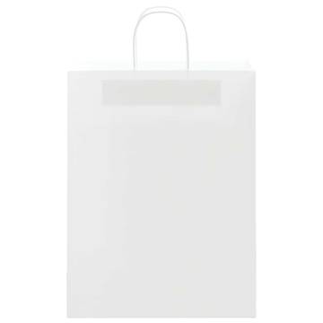 Buy 50 White Paper Bags with Handles - Eco-Friendly & Versatile