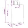 Buy 50 White Paper Bags with Handles - Eco-Friendly & Versatile