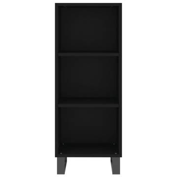 Highboard Black 34.5x34x180 cm - Stylish Storage Solution