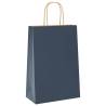 Paper Bags 50 pcs with Handles Blue - Eco-Friendly & Durable