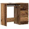 Elegant Old Wood Desk 90x45 cm | Durable Engineered Wood