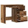 Elegant Old Wood Desk 90x45 cm | Durable Engineered Wood