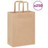  Paper Bags 250 pcs with Handles Brown 21x11x28 cm Colour brown Size 21 x 11 x 28 cm Quantity in Package 250 