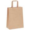 250 Pcs Brown Paper Bags with Handles - Eco-Friendly Packaging