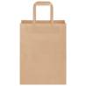 250 Pcs Brown Paper Bags with Handles - Eco-Friendly Packaging