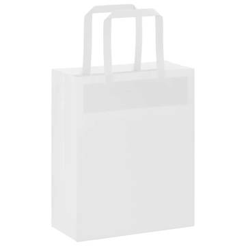 Paper Bags 50 pcs with Handles White – Eco-Friendly & Durable