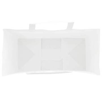 Paper Bags 50 pcs with Handles White – Eco-Friendly & Durable