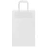 White Paper Bags with Handles - 50 Pcs | Durable & Eco-friendly