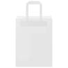 250 White Paper Bags with Handles - Eco-Friendly & Durable