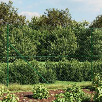 Chain Link Fence with Spike Anchors Green 2.2x10 m | Hipomarket