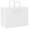 250 White Paper Bags with Handles - Eco-Friendly & Durable