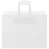 250 White Paper Bags with Handles - Eco-Friendly & Durable