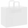 250 White Paper Bags with Handles - Eco-Friendly & Durable