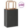  Paper Bags 50 pcs with Handles Black 15x8x21 cm Colour black Size 15 x 8 x 21 cm Quantity in Package 50 