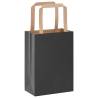 Paper Bags with Handles - 50 pcs Black | Durable & Recyclable