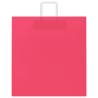 Pink Paper Bags with Handles - 50 pcs | Durable & Recyclable