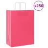  Paper Bags 250 pcs with Handles Pink 32x17x44 cm Colour pink Size 32 x 17 x 44 cm Quantity in Package 250 