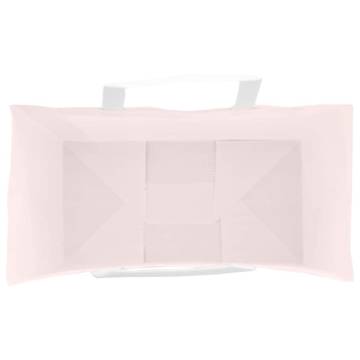 250 Pink Paper Bags with Handles | Eco-Friendly & Durable