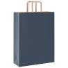 Buy Blue Paper Bags with Handles - Pack of 50 | HipoMarket