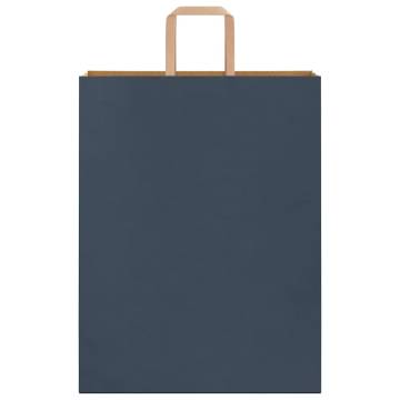 Buy Blue Paper Bags with Handles - Pack of 50 | HipoMarket