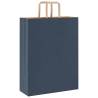 Buy Blue Paper Bags with Handles - Pack of 50 | HipoMarket