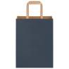 250 Blue Paper Bags with Handles - Eco-Friendly & Durable