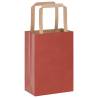 Red Paper Bags with Handles - 50 pcs, Durable & Recyclable