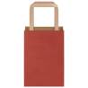 Red Paper Bags with Handles - 250 pcs | 15x8x21 cm - Eco-friendly