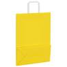 50 Yellow Paper Bags with Handles - Eco-Friendly & Durable