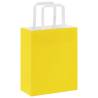 Yellow Paper Bags 250 pcs with Handles - Eco-Friendly Packaging