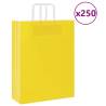  Paper Bags 250 pcs with Handles Yellow 32x12x42 cm Colour yellow Size 32 x 12 x 42 cm Quantity in Package 250 