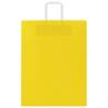 250 Yellow Paper Bags with Handles - Durable & Recyclable