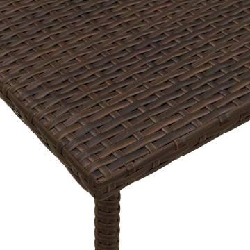 Garden Coffee Table Rectangular Brown 40x40x37 cm | Hipomarket