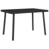  Garden Coffee Table Rectangular Black 60x40x37 cm Poly Rattan Colour black Size 60 x 40 x 37 cm Quantity in Package 1 