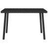 Garden Coffee Table Black 60x40 cm - Durable Poly Rattan