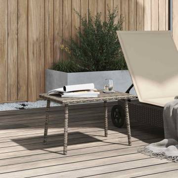 Garden Coffee Table Rectangular Grey 60x40x37 cm | HipoMarket