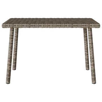 Garden Coffee Table Rectangular Grey 60x40x37 cm | HipoMarket